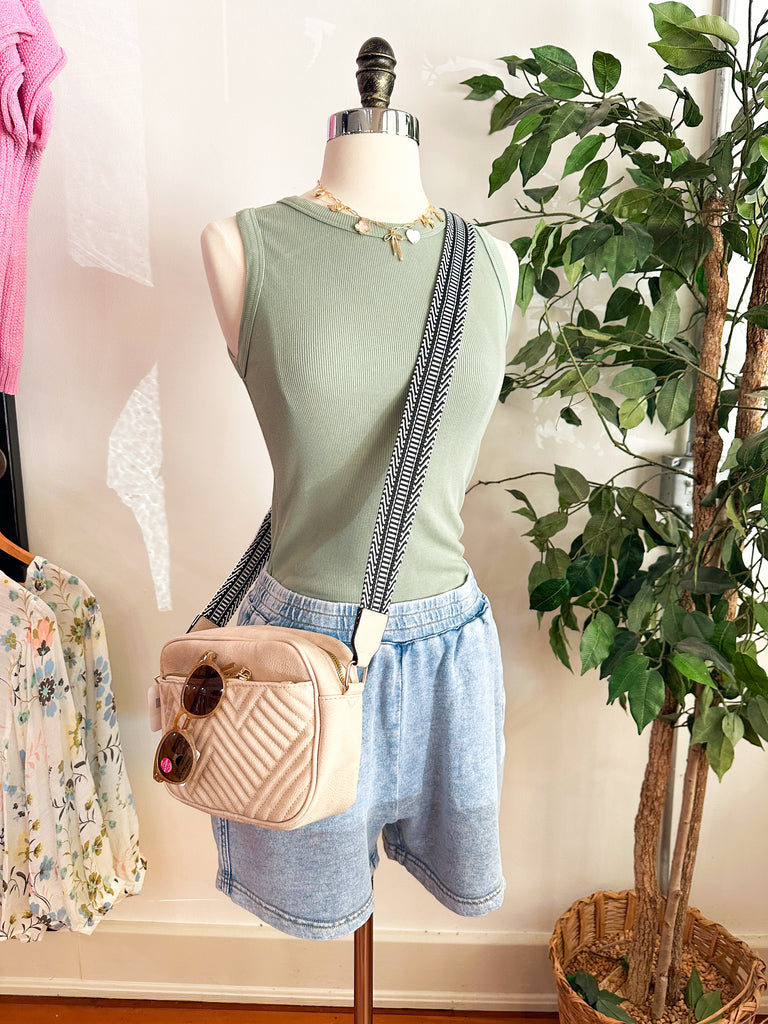 CJ Top Notch Basic Tank Top - Sage-Tank top-Carolyn Jane's Jewelry