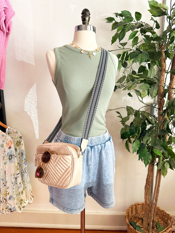 CJ Top Notch Basic Tank Top - Sage-Tank top-Carolyn Jane's Jewelry