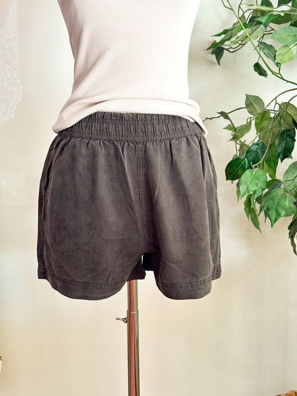 Casey Comfy Tencel Shorts - Charcoal-shorts-Carolyn Jane's Jewelry