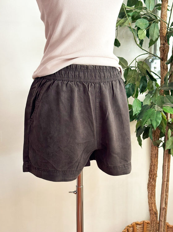 Casey Comfy Tencel Shorts - Charcoal-shorts-Carolyn Jane's Jewelry