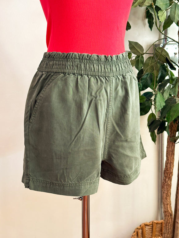 Casey Comfy Tencel Shorts - Olive-shorts-Carolyn Jane's Jewelry
