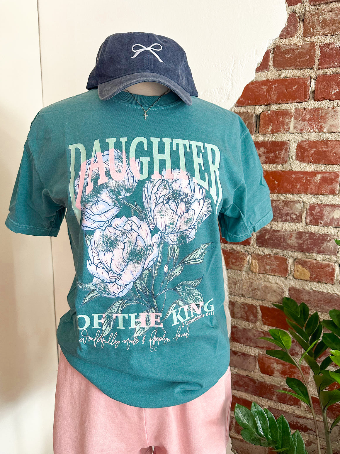 Daughter Of The King Floral T-Shirt-tshirt-Carolyn Jane's Jewelry
