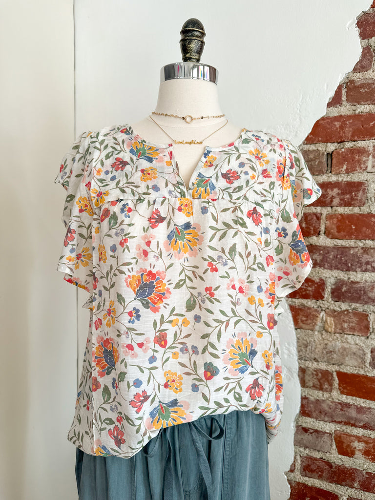 Grace Floral Blouse-Carolyn Jane's Jewelry