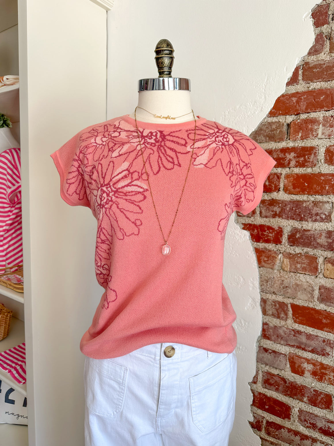 In Bloom Floral Knit Top-Carolyn Jane's Jewelry