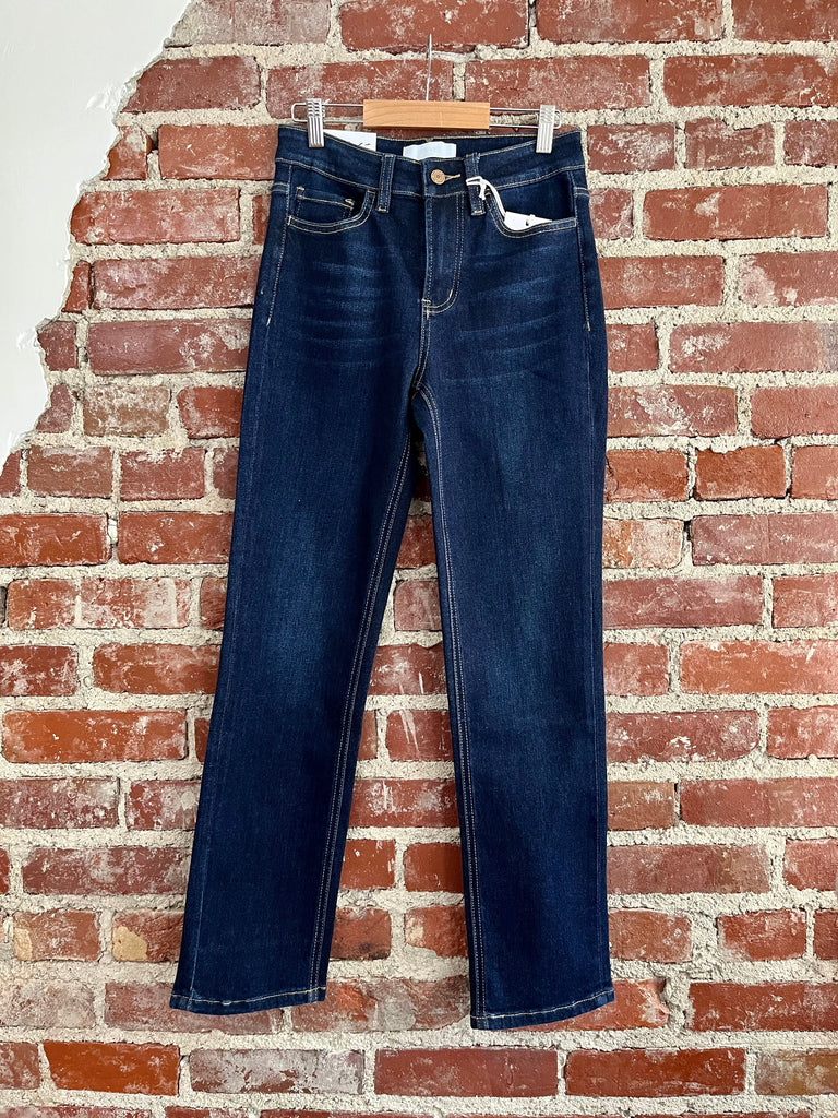 Jeanne High Rise Stretch Slim Straight Dark-Carolyn Jane's Jewelry
