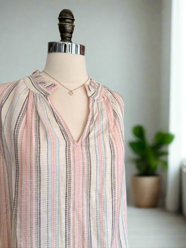 Stella Striped Sleeveless Top-sleevless-Carolyn Jane's Jewelry