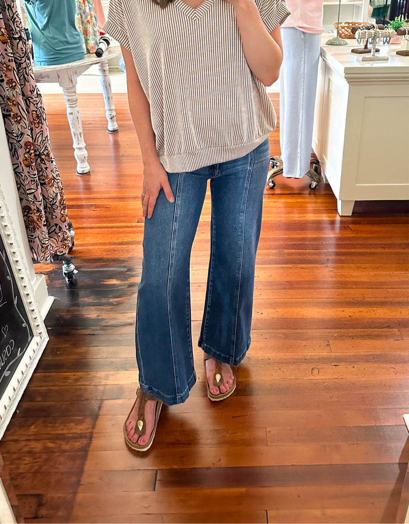 Vervet Victoria High Rise Straight Jean - Med-jeans-Carolyn Jane's Jewelry