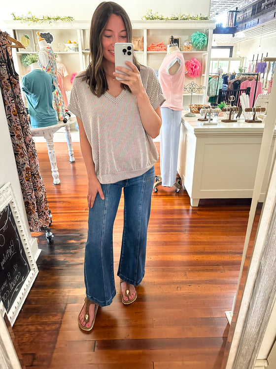 Vervet Victoria High Rise Straight Jean - Med-jeans-Carolyn Jane's Jewelry