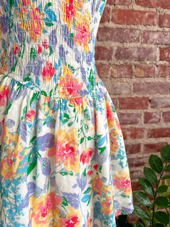Willow Floral Smocking Dress-Carolyn Jane's Jewelry