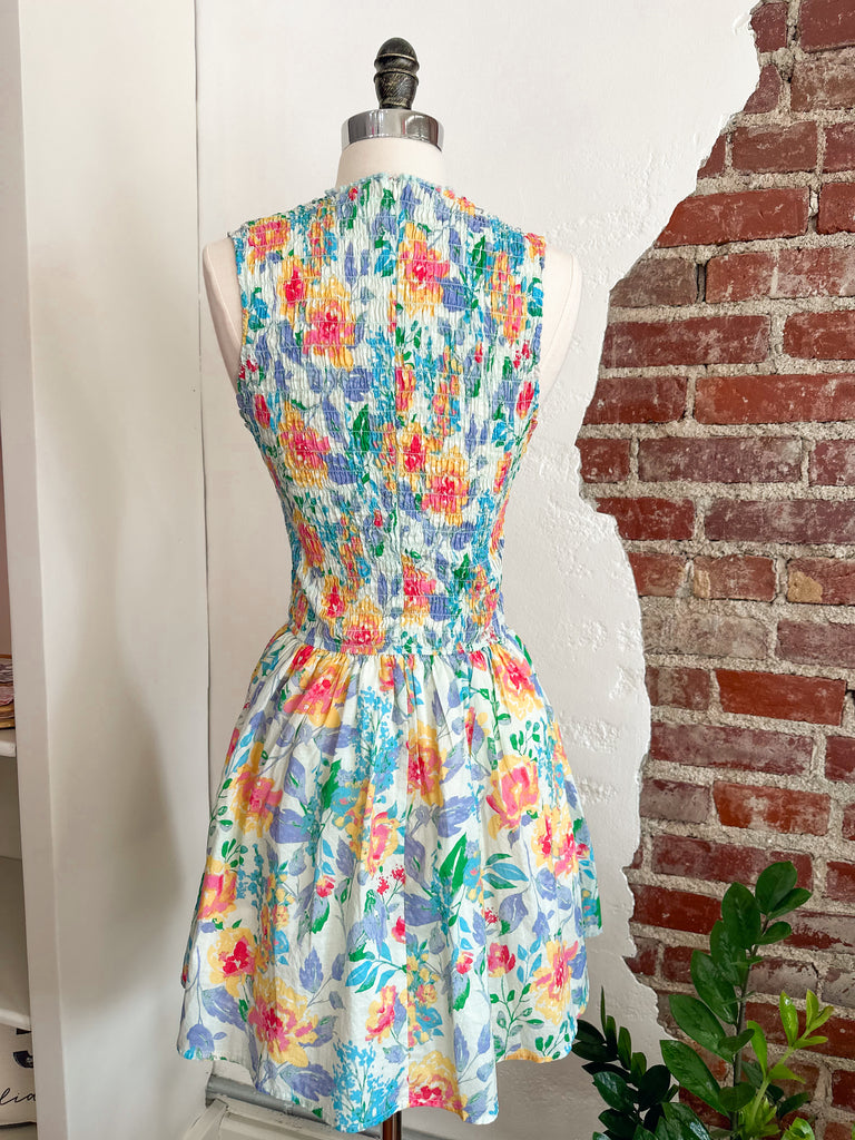 Willow Floral Smocking Dress-Carolyn Jane's Jewelry