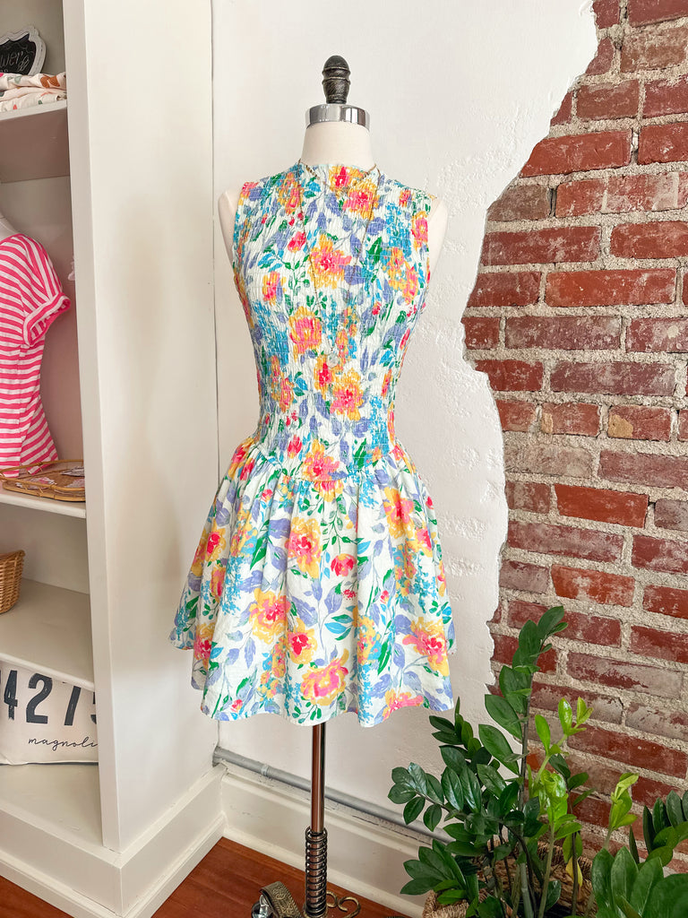 Willow Floral Smocking Dress-Carolyn Jane's Jewelry