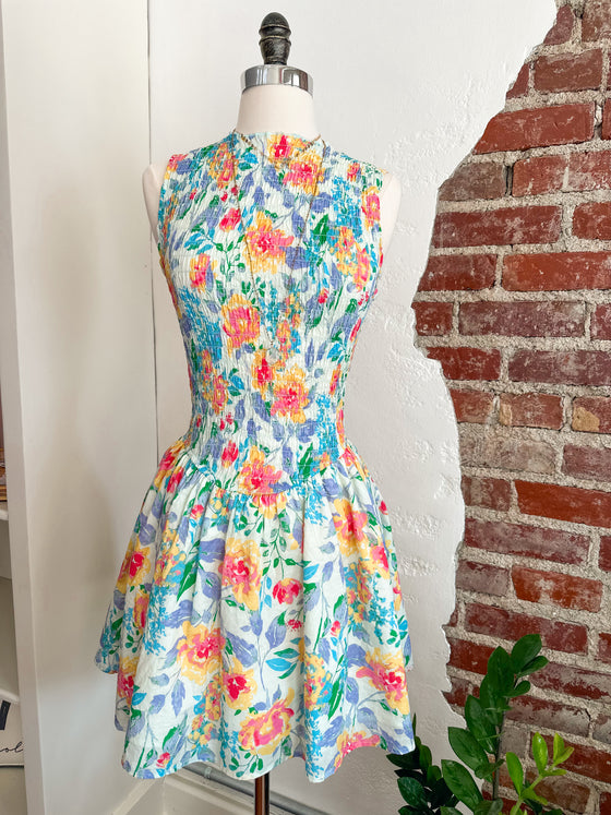 Willow Floral Smocking Dress-Carolyn Jane's Jewelry