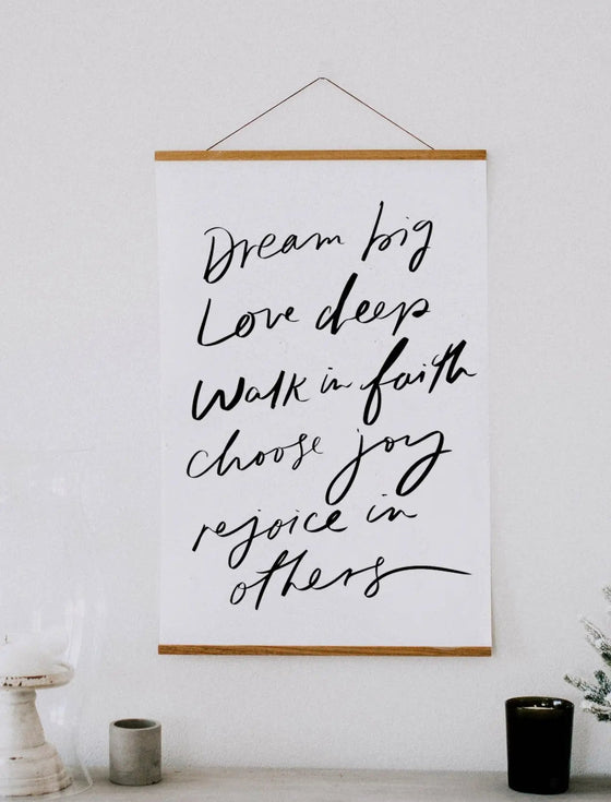 Dream Big Wall Art - 24x36-Artwork-Carolyn Jane's Jewelry