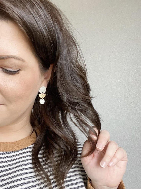 Jango Studs in Natural-Carolyn Jane's Jewelry
