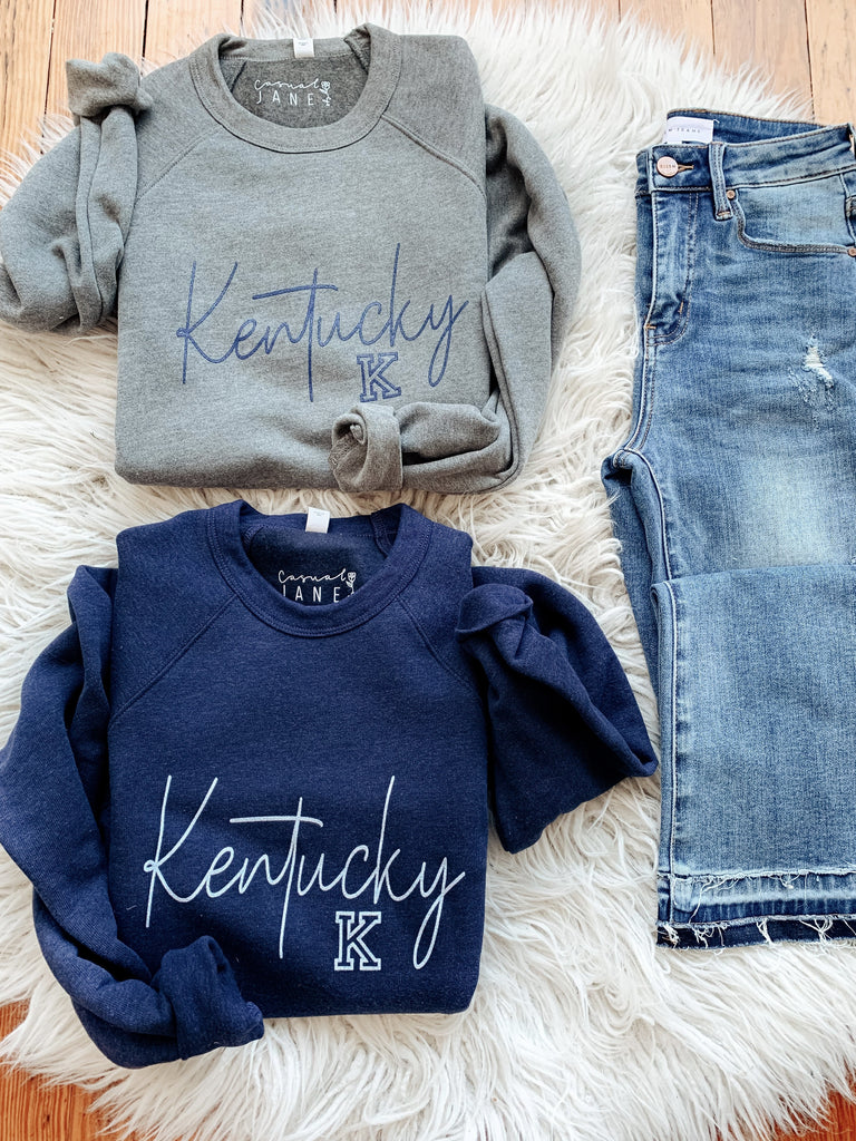 Kentucky Script Sweatshirt-Sweatshirt-Carolyn Jane's Jewelry