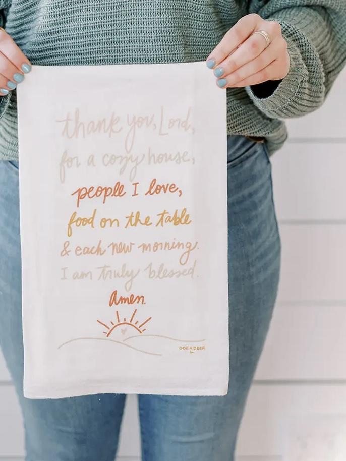 Thank you Lord Tea Towel-tea towel-Carolyn Jane's Jewelry